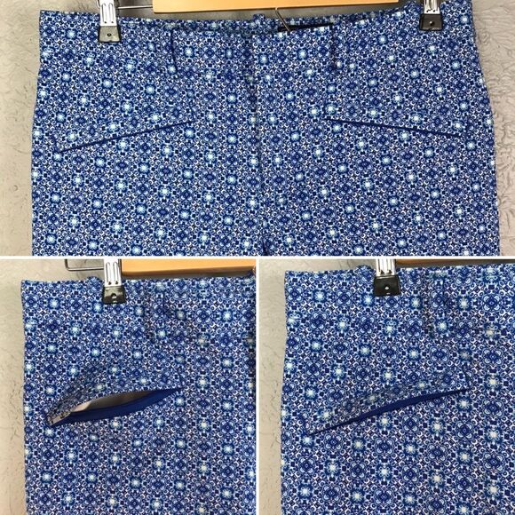 Gap Skinny Ankle Womens Blue Mosaic Pants … - Picture 7 of 8